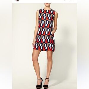 Milly geometric print dress Sz 2
